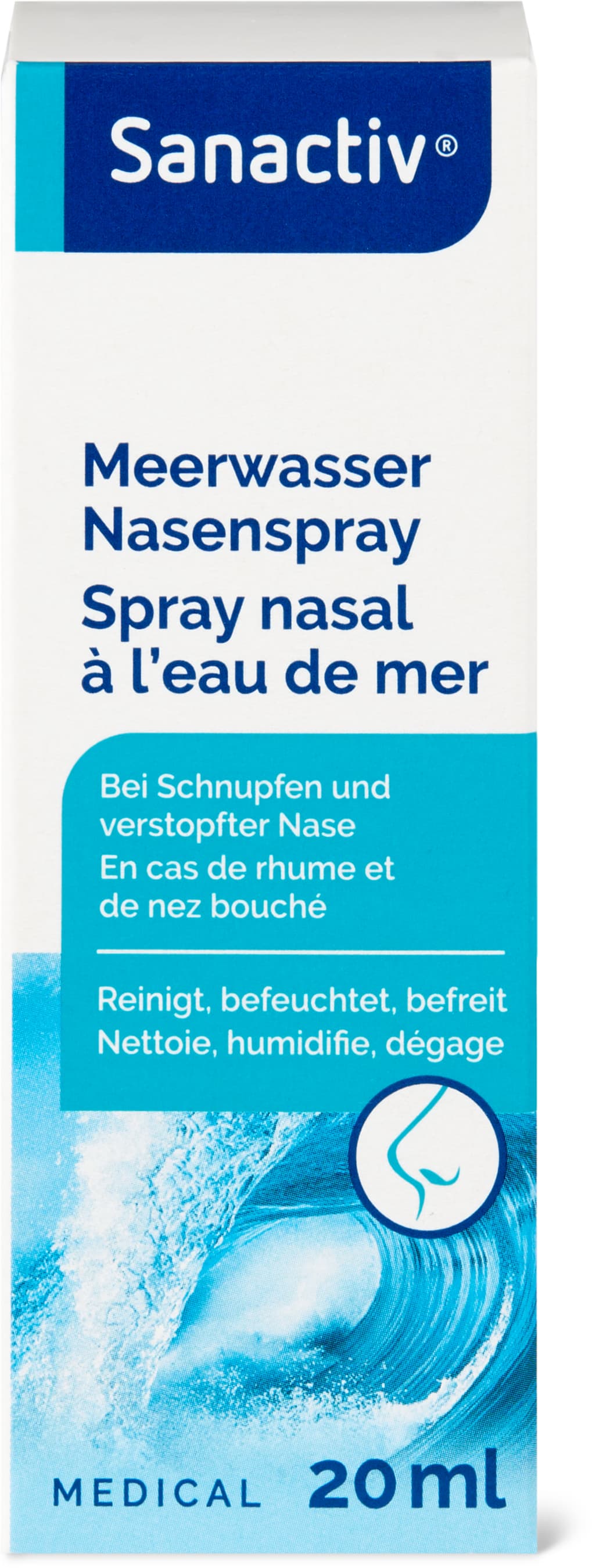 Spray nasal à l’eau de mer